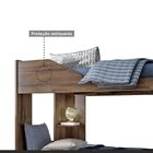 Beliche Solteiro Indy Conquista Móveis Café Wood