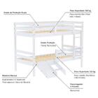 Beliche Solteiro Infantil Slim E Mini Escada/escorregador Mad