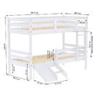 Beliche Solteiro Infantil Slim E Mini Escada/escorregador Mad