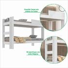 Beliche Solteiro Isabela Salleto Branco