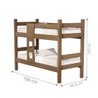 Beliche Solteiro Madri Castanho Com Colchões