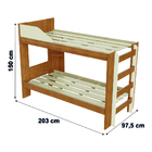 Beliche Solteiro Malta Para Colchão Até 0,88m Conquista Móveis