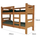 Beliche Solteiro Mdf Compacto P/ Chácara Pousada Cerejeira