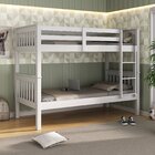 Beliche Solteiro Moderno 100% Madeira Maçiça  Branco