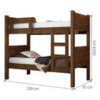 Beliche Solteiro Mônica Malbec Com Colchão