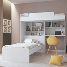 Beliche Solteiro Multifuncional Branco