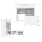 Beliche Solteiro Multifuncional Branco Com Gavetas