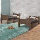 Beliche Solteiro Que Vira Duas Camas Com 2 Colchões Chocolate