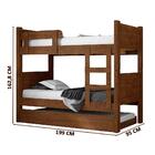 Beliche Solteiro Que Vira Duas Camas Com Cama Auxiliar Malbec