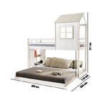 Beliche Solteiro Queen Montessoriano Cabana Com Escorregador