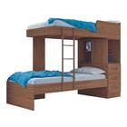 Beliche Solteiro Reforçada Oklahoma Com 3 Gavetas Jatobá