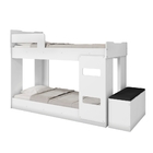 Beliche Solteiro Riori Branco Com Baú