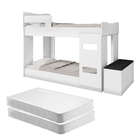 Beliche Solteiro Riori Branco Com Baú E Colchões