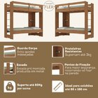 Beliche Solteiro Savana 1 Prateleira Espresso Móveis Nogal