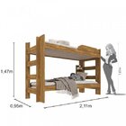 Beliche Solteiro Smart sallêto Móveis Cedro Rustico