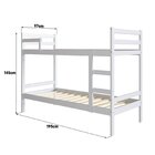 Beliche Solteiro Uno De Madeira Maciça Com Lastro Branco