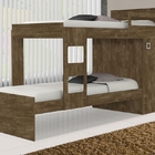 Beliche Solteiro Vitoria Castanho E Colchões