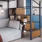 Beliche Suspenso Com Escada Morgan Cinza Escuro