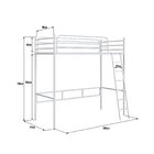 Beliche Suspenso De Ferro Solteiro Branco