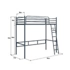 Beliche Suspenso De Ferro Solteiro Cinza