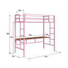 Beliche Suspenso Solteiro Jolie Rosa Bebe