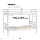 Beliche Teen Play Com Telhado E Gavetão Ou Cama Auxiliar Em M