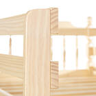 Beliche Torneada Kingston Grade Proteção Em Madeira Natural