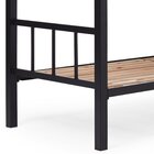 Beliche Tubular Solteiro Para Colchão 188x78cm Preto