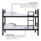 Beliche Tubular Solteiro Para Colchão 188x78cm Preto