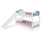 Beliche Unicórnio Arco Íris Infantil Com Escorregador