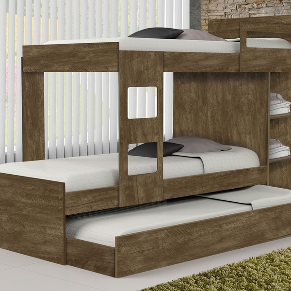 Beliche Vitoria Castanho Com Auxiliar E Colchões