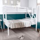 Beliche Wood Bunk Casal Com Escada Fixa Branco Laca Mobilisto