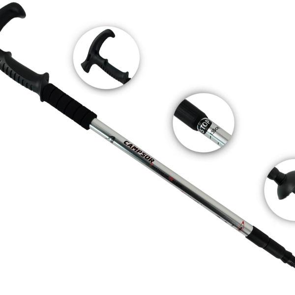 Bengala De Caminhada Leve Anti Impacto Altura Ajustável Camps