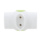 Benjamim 3Saídas Bivolt 2Pólos Branco Daneva