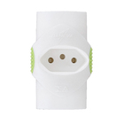 Benjamim Bivolt 3Saídas 3Pólos Branco Daneva