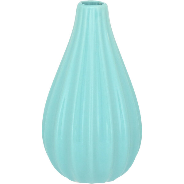 Bercé Vaso Decorativo Enfeite 16x9x9cm Cerâmica Azul