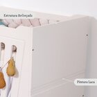 Berço 2 Em 1 Mini Cama Em Mdf Nest Espresso Móveis Branco