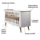 Berço 2 Em 1 Padrão Americano Confort Soft Branco/madeira