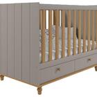 Berço 2 Gavetas Grade Fixa Candy Permobili Fendi/nature