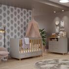 Berço 2 Gavetas Grade Fixa Candy Permobili Fendi/nature