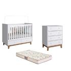 Berço 2 Gavetas Retrô E Comoda 04 Gavetas Com Pes Retro E Col