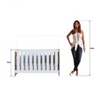 Berço 3 Em 1 133x64,8cm Linha Aconchego Nogal/branco