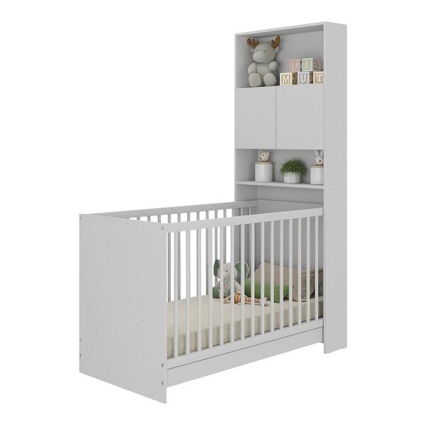 Berço 3 Em 1 Com Armário 2 Portas Multimóveis Mp4143