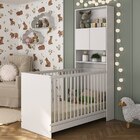 Berço 3 Em 1 Com Colchão E Armário 2 Portas Multimóveis Mp4152