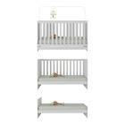 Berço 3 Em 1 Com Colchão Incluso Doce De Leite Multimóveis Mp