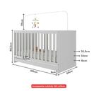 Berço 3 Em 1 Com Colchão Incluso Doce De Leite Multimóveis Mp