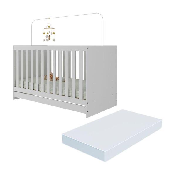 Berço 3 Em 1 Com Colchão Incluso Doce De Leite Multimóveis Mp