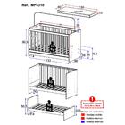 Berço 3 Em 1 Com Colchão Incluso Doce De Leite Multimóveis Mp