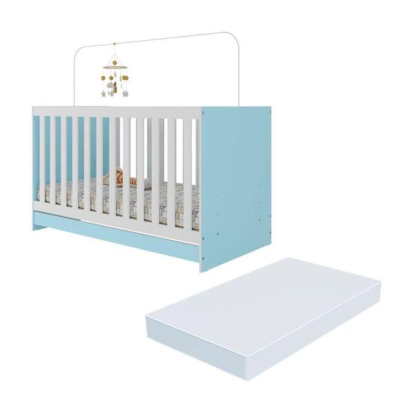 Berço 3 Em 1 Com Colchão Incluso Doce De Leite Multimóveis Mp