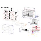 Berço 3 Em 1 Com Colchão Incluso E Cômoda 2 Portas 4 Gavetas